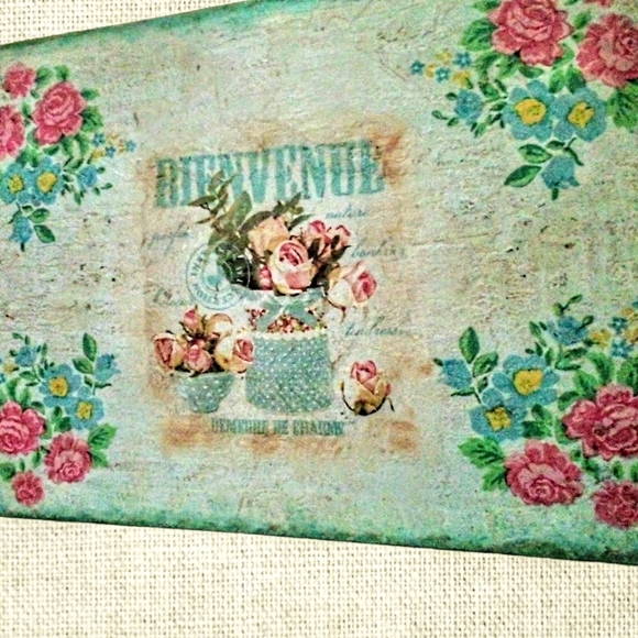 Vtg Shabby Chic Tray - Picture 4 of 5